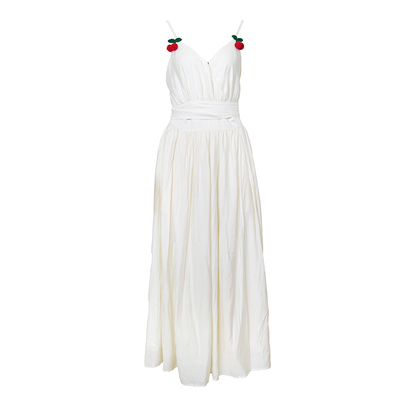 CLOUDSEASON绑带V领连衣裙