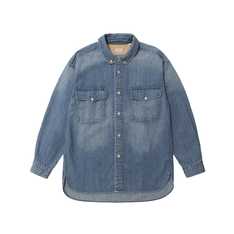 TACITURNLI DENIM HORSEBREAKER SHIRT VW 重水洗丹宁驯马师衬衣