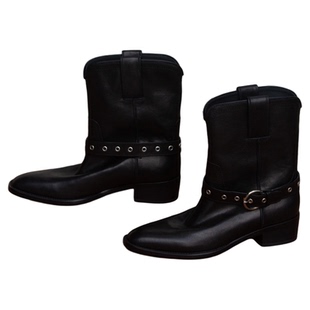 CHENZIIL年终清仓 Grunge风 复古做旧美学敲软皮带扣短靴手工靴子