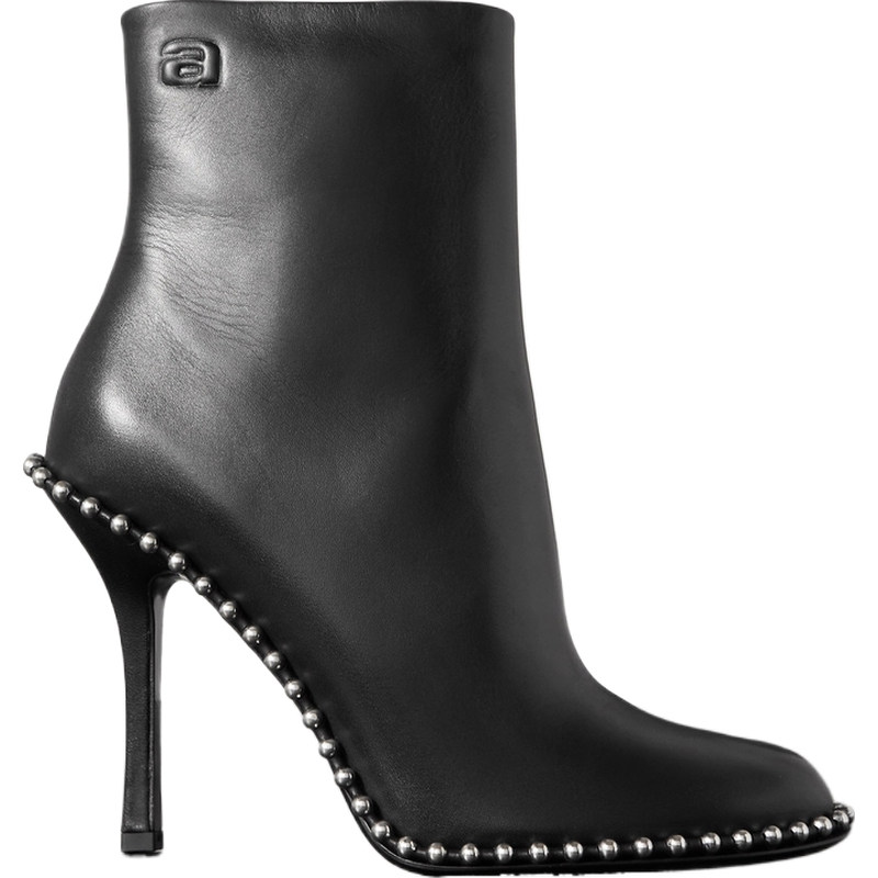 【618狂欢】Alexander Wang 秋冬女士带缀饰皮革踝靴