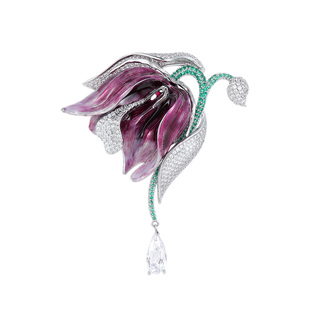 【紫罗兰正版】紫露胸针精致奢华胸花别针高级2025新款生日礼物