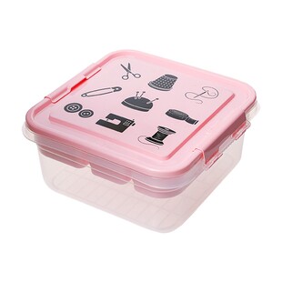 土耳其进口十字绣针线收纳盒套装双层缝纫针刺绣小工具分类整理箱