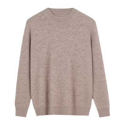 可机洗一体绒纯羊毛衫男冬季加厚