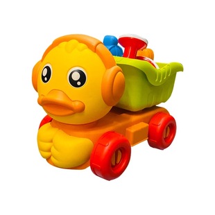 黄鸭企鹅儿童沙滩玩具铲子挖沙子装沙桶汽车推车沙漏工具套装