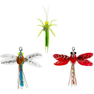 田田猫羽毛铃铛昆虫蜻蜓钢丝杆伸缩杆逗猫棒替换装替换头猫咪玩具