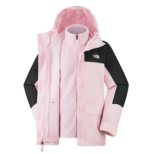 TheNorthFace北面冲锋衣女户外25秋冬新款防水抓绒三合一外套8ED0