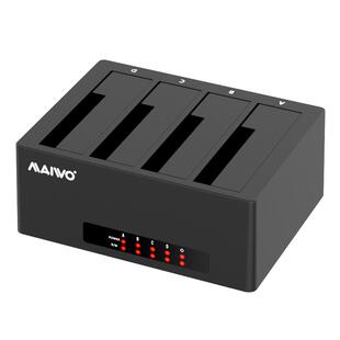 麦沃硬盘盒四盘位2.5/3.5固态机械SATA接口usb3.0硬盘座K3084U3S