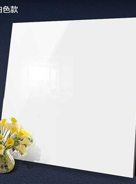 新品亮光纯白纯黑玻化砖600X600客厅卧室防滑地砖800XW800抛光工