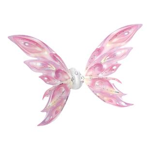 冰雪公主蝴蝶翅膀爱莎儿童电动发光会动天使女孩生日礼物艾莎玩具