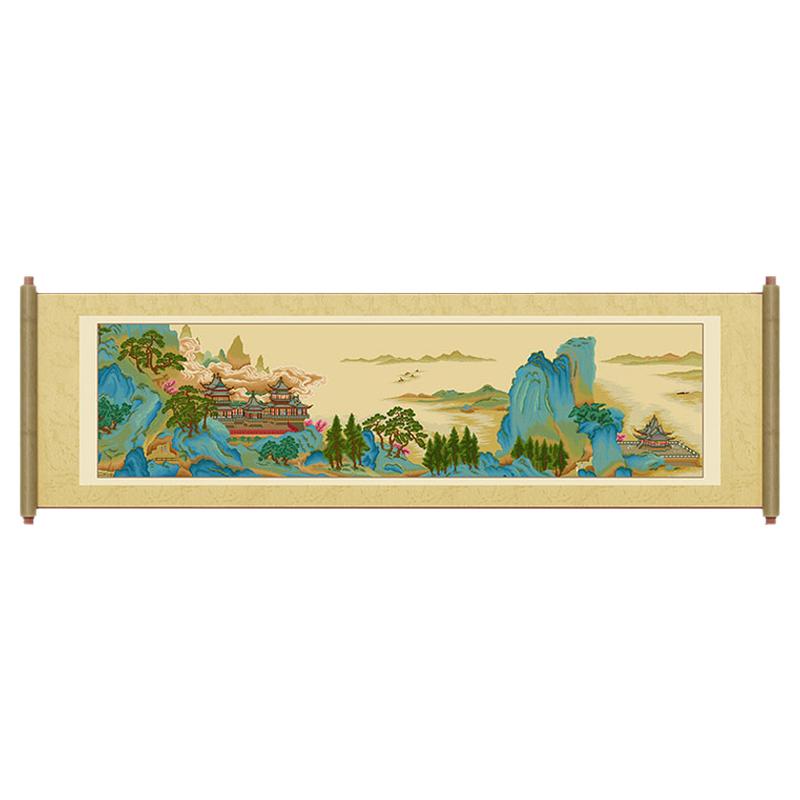 蒙娜丽莎皇室名画客厅线绣十字绣