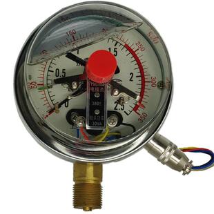 YXC100抗震电接点压力表25MPa耐震电极点带油真空24V荣华仪表包邮