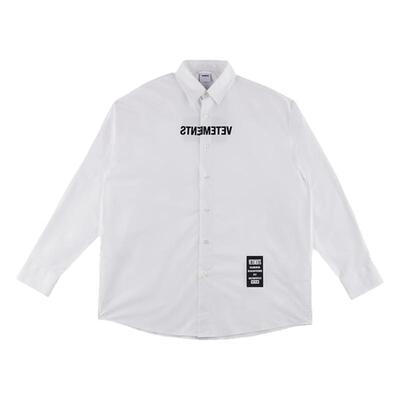 vetements立领长袖衬衫