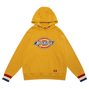 Dickieslogo印花罗纹袖口连帽卫衣男士秋冬新品棉上衣加绒9586