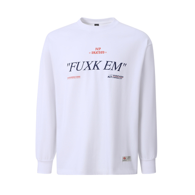 FCP skateco. FEM L/S TEE FEM 美式街头滑板嘻哈街舞脏话长袖tee