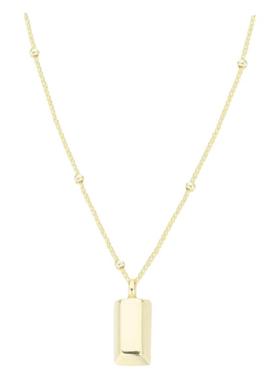 小金条项链One钛钢十字链女银饰