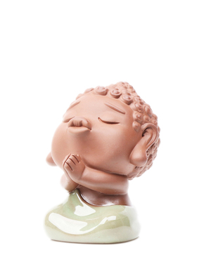 陶瓷可爱风嘟嘴如来车载装饰品