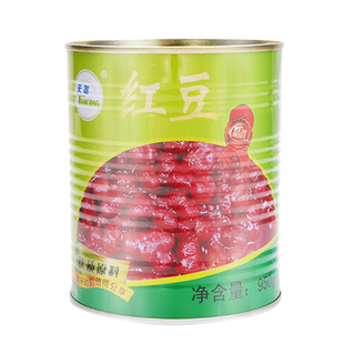 川资红豆罐头950g商用即食熟红豆免煮糖纳红豆蜜豆奶茶店专用配料