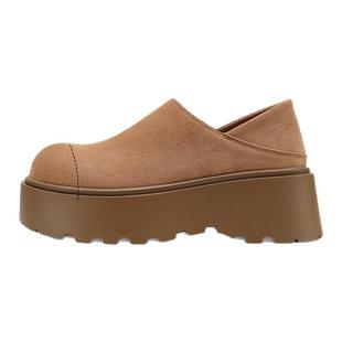 厚底勃肯鞋女2025新款全包小个子增高博肯鞋子百搭通勤一脚蹬外穿