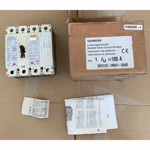 议价西门子3VF3112-1MS41-0AA0塑壳断路器100A空气开关SIEMENS 进