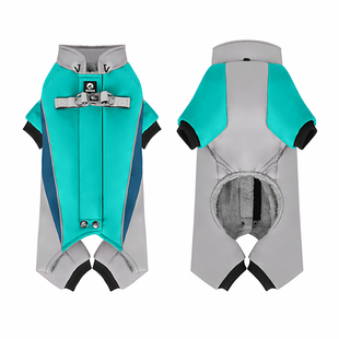 2025新款泰迪宠物狗狗冬天冬季防寒厚四脚衣服可牵引中小型犬冬装