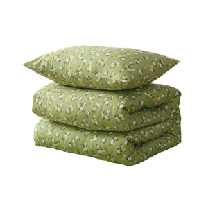 春天的颜色 纯棉床单单件1.21.51.82.0m床全棉被单日式小碎花绿底