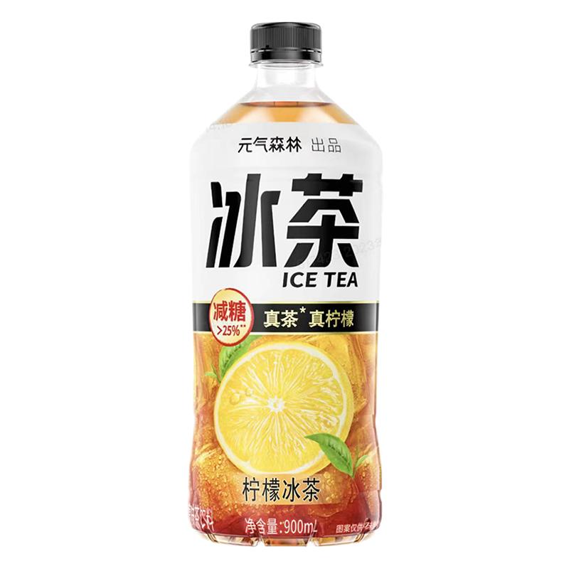 元气森林柠檬味冰茶饮料900ml