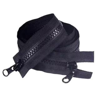 正品三力牌5号双头双开带防滑带锁长拉锁羽绒服大衣睡袋长拉链