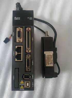 议价A2台达100W伺服F带刹车驱动电机套装ASD-A2-0121-F ECMA-C104