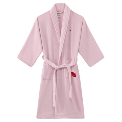 洁丽雅素色全棉7A抗菌浴袍