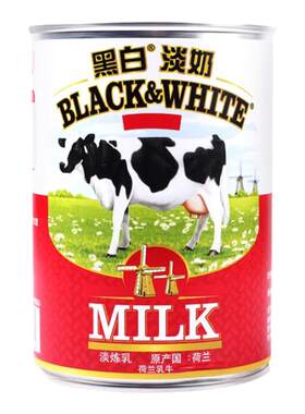 进口黑白淡奶400*6罐咖啡奶茶