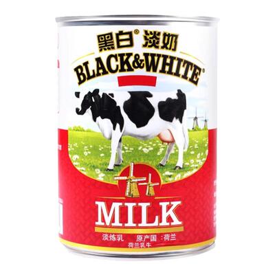 进口黑白淡奶400*6罐咖啡奶茶