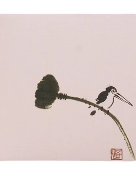 40张包邮中国风文复古艺小卡片左右对折支持定制打印节日祝福贺卡