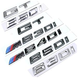 宝马车标6系GT改装黑色640后尾标