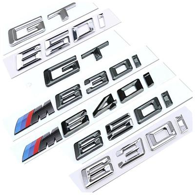 宝马车标6系GT改装黑色640后尾标