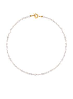 天然淡水珍珠s925银锁骨链女轻奢