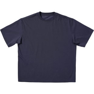 O3PARK夏季新款索洛纳速干凉感短袖重磅小领口宽松纯色白色T恤