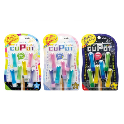 6个装日本索尼克铅笔帽加握笔器