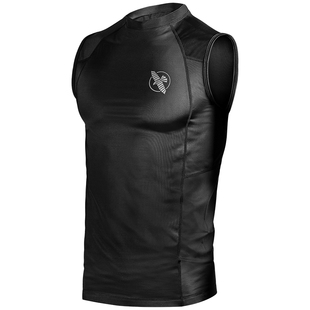 hayabusa隼2019春季新款无袖防磨衣运动速干透气健身衣压缩紧身衣