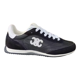 25年新款厚底阿甘德训鞋女真皮系带帆布拼色刺绣休闲运动风板鞋女