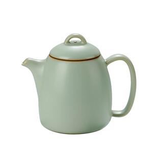 天青色汝窑秦权壶景德镇陶瓷复古手工汝瓷泡茶壶单壶青瓷可养开片