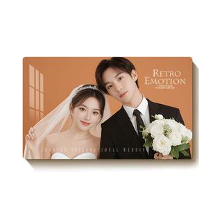 洗照片做成相框摆台全家福制作宝宝满月照水晶放大婚纱照冲印挂墙