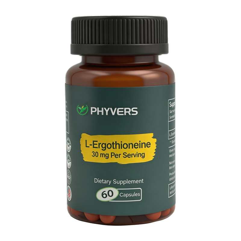 Phyvers菲悦思美国进口99.99%高纯度麦角硫因口服胶囊60粒