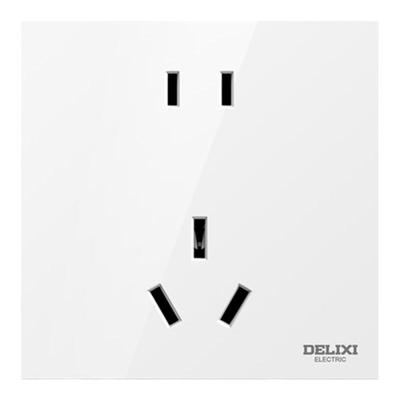 德力西16a五孔86型插座