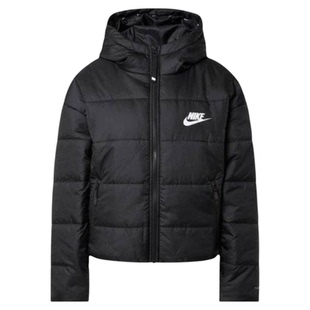 Nike Therma-Fit 耐克女子运动休闲短款连帽棉服外套 DJ6996-010