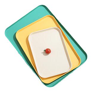 长方形塑料花盆托盘加厚花盒底托盘家用高级感茶盘杯子摆放盘耐摔