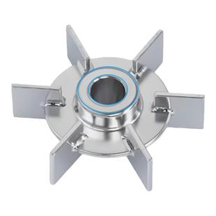 燎工涡轮桨六叶片叶轮实验室搅拌机头桨叶曝气生物医药反应器发酵