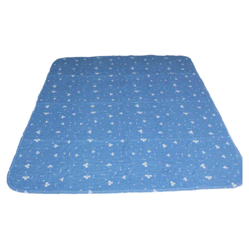 老人四季款防水可洗纯棉四层隔尿垫瘫痪病人轮椅坐垫失禁双面透气