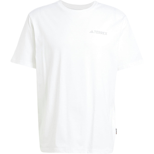 Adidas/阿迪达斯官方正品夏季男士圆领户外经典柔软短袖T恤JI8327