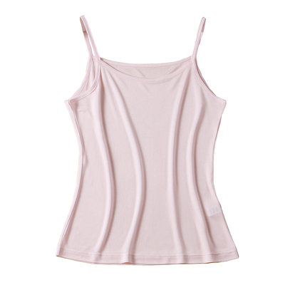 丁香真丝吊带背心针织绸百搭纯色