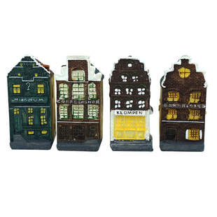 心理学沙盘套装沙具沙游箱庭玩具手办摆件建筑类欧式路边商店小店